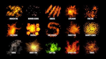 FIRE - Custom Brushes for Photoshop & Adobe Fresco