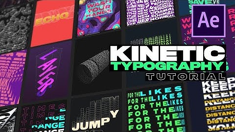 Kinetic Typography Motion Posters | After Effects Tutorial