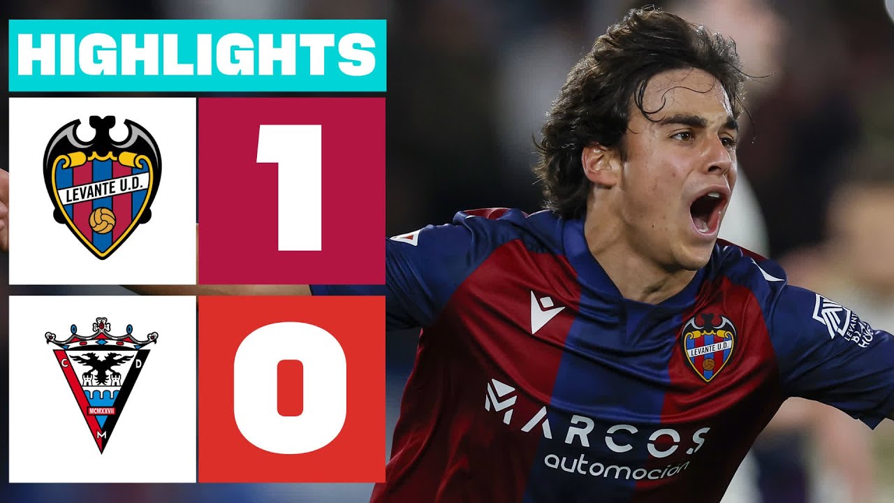 LEVANTE UD 1 - 0 CD MIRANDÉS I RESUMEN LALIGA HYPERMOTION - YouTube