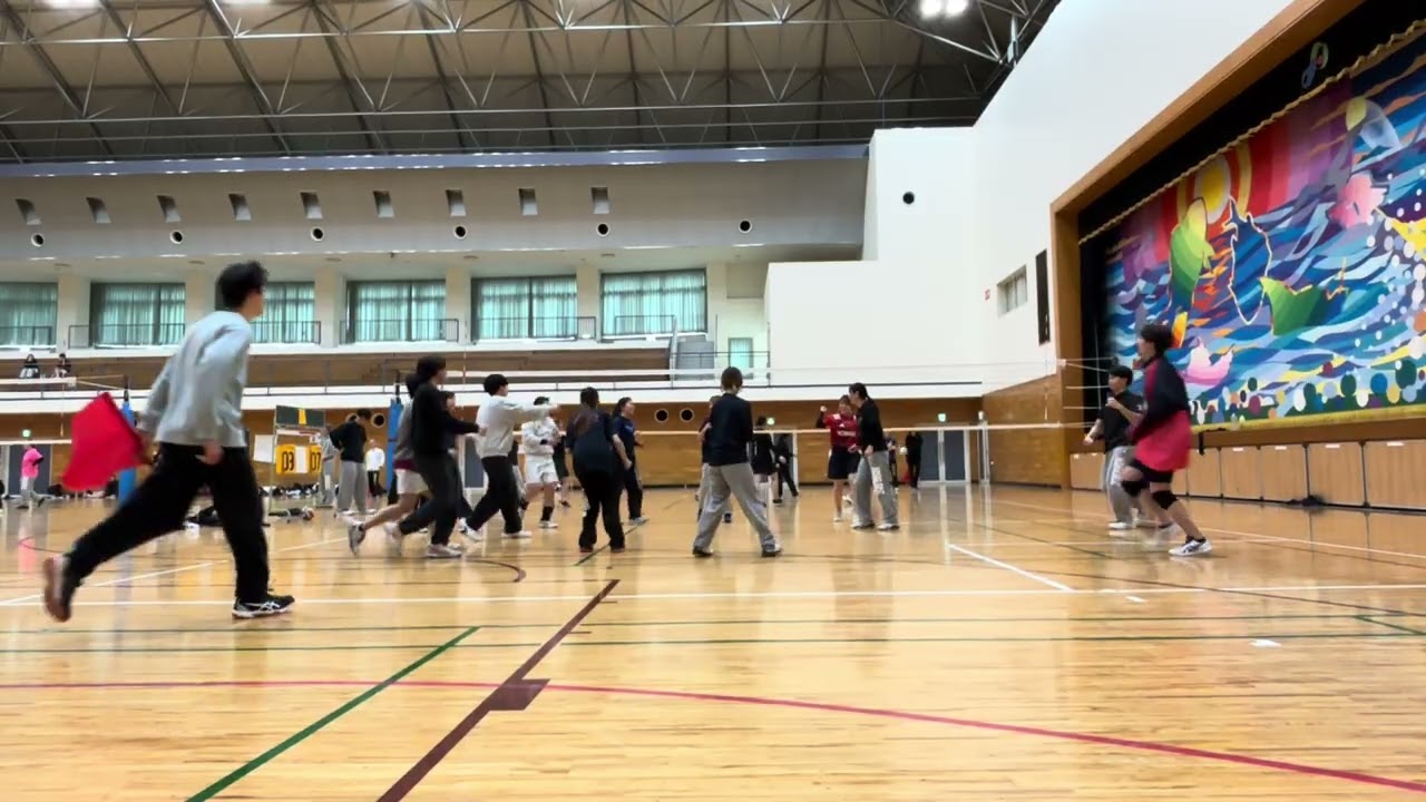 合宿3日目混合 みゆき(ゆかり)vs修二(くわの)