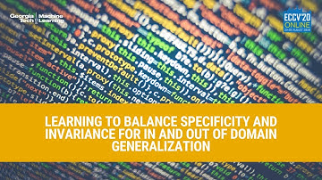 Learning to Balance Specificity and Invariance for In and Out of Domain Generalization