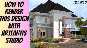 ARTLANTIS STUDIO RENDERING WITH EXTERNAL LIBRARIES- LEARN HOW TO PRODUCE TOP NOTCH RENDERING.