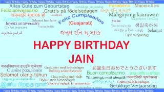 Jain   Languages Idiomas - Happy Birthday