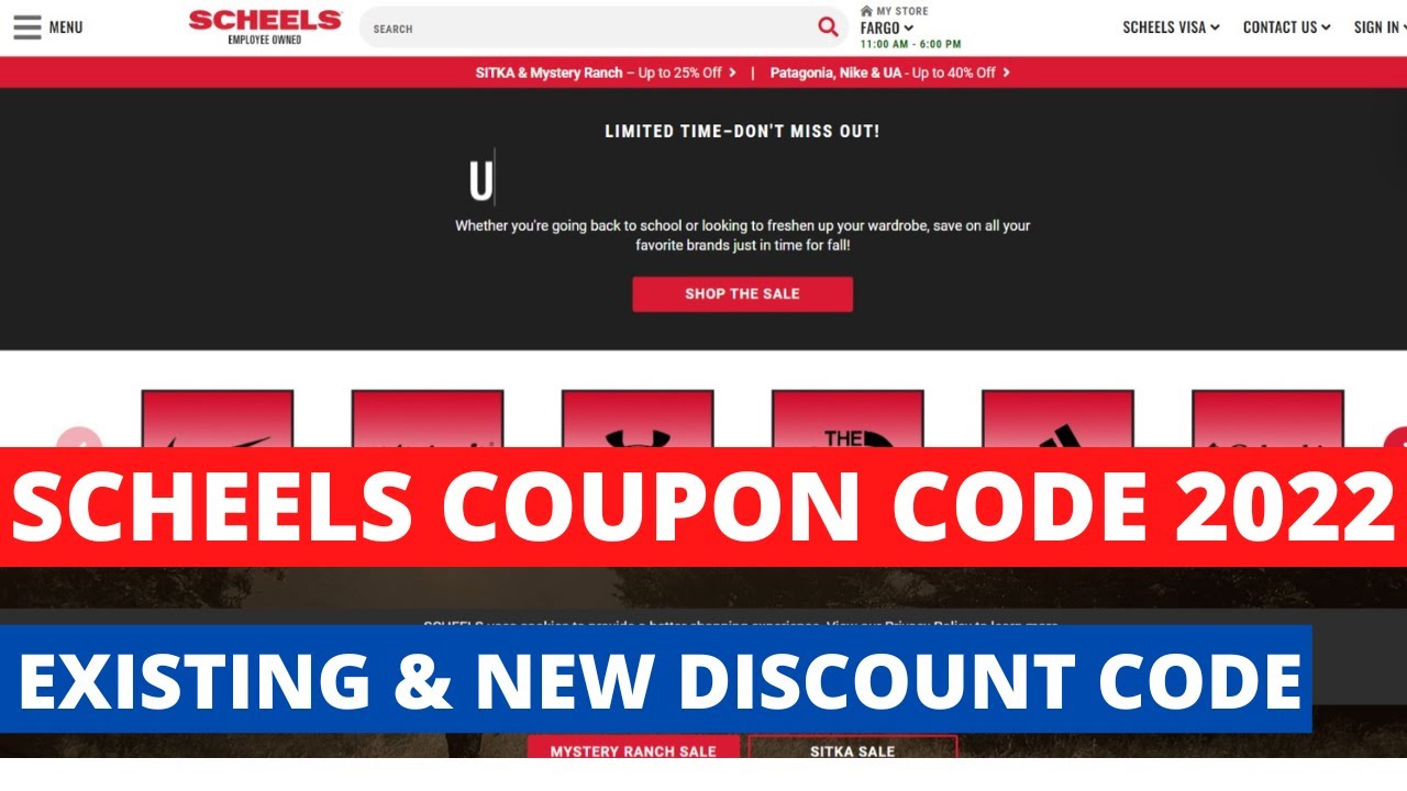 Scheels Coupon Code 2022 Promo Code YouTube