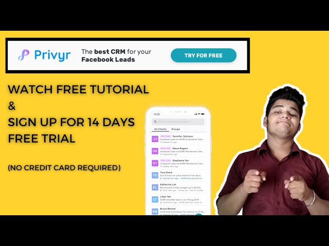How to use PRIVYR CRM & Get Access to your Facebook Leads Instantly? Zapier Alternative