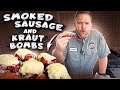 Smoked Sausage and Sauerkraut Bombs