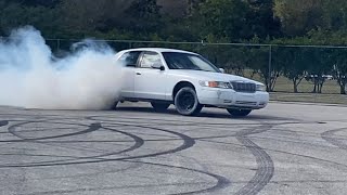 Mercury grand marquis- STRAIGHT PIPES and donuts