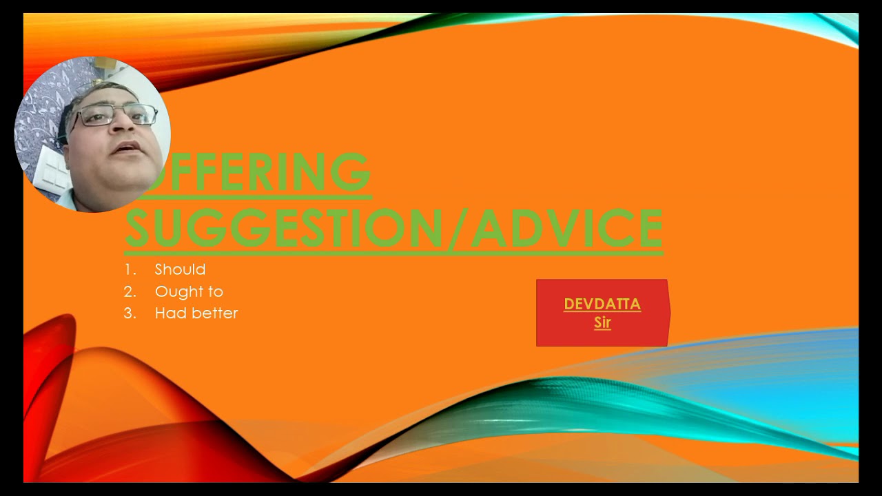 EG offering suggestion or advice - YouTube