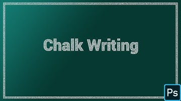 Photoshop tips—In one minute, you can easily create the stylized chalk text effect！