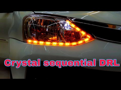 Crystal sequential DRL running light fitting|Head light DRL|etios liva DRL Fitting|@LOWBAsSE