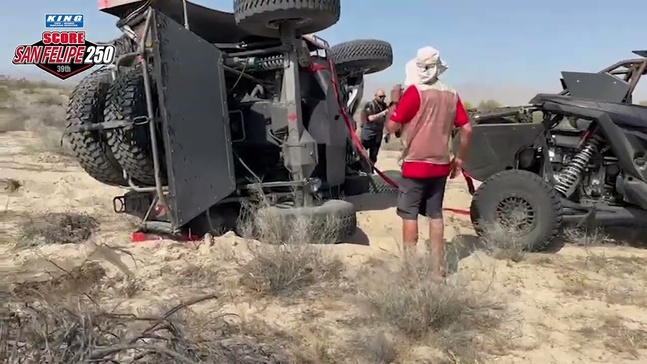 Ricky Johnson ROLLS in the 1L Gustavo Vildosola trophy truck