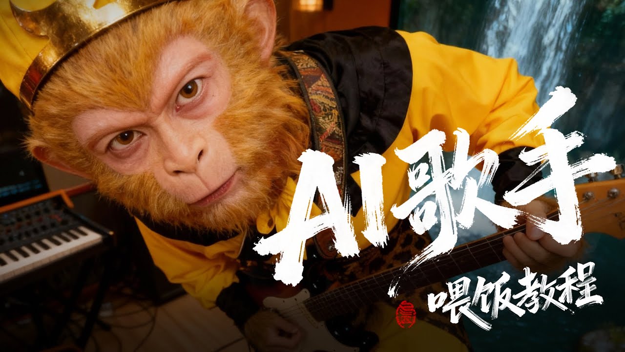 AI歌手要怎么做？ 喂饭教程来了，看猴哥如何唱嗨摇滚圈