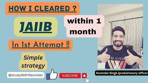 JAIIB Cleared within one Month||First Attempt||Strategy matters|#jaiibexam2023 #jaiibexampreparation