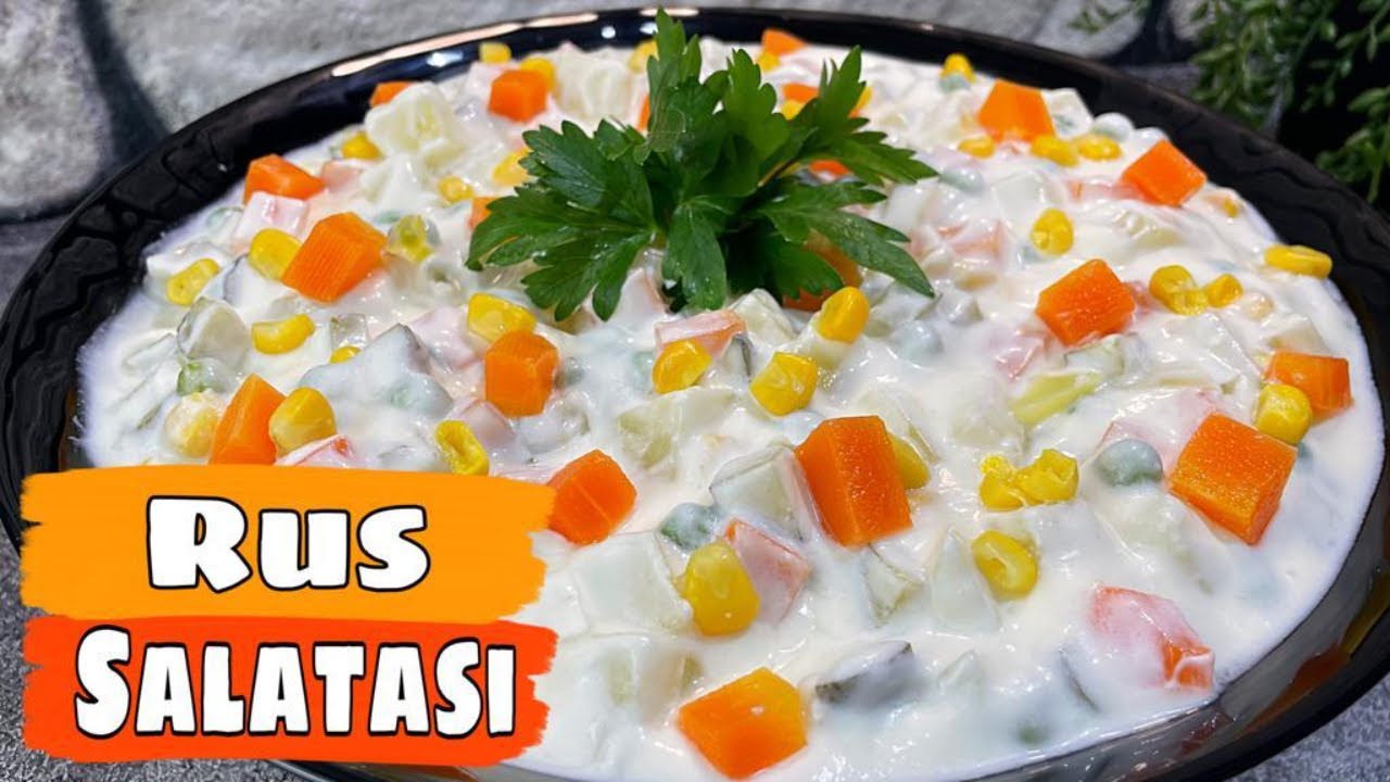 RUS SALATASI TARİFİ  ✋YOĞURTLU SALATALAR ???? #shorts