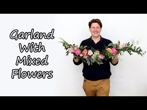 How To Make A Mixed Flower Garland