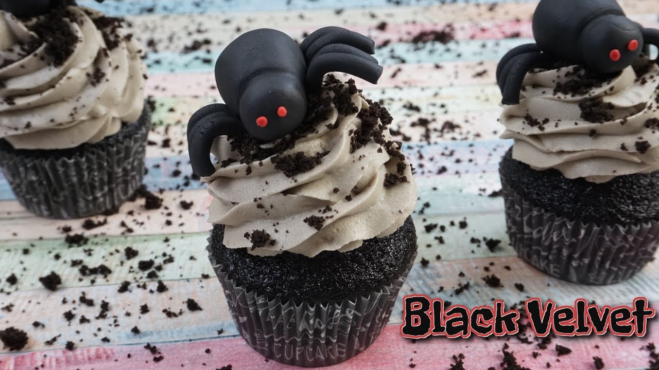 CUPCAKES BLACK VELVET / TERCIOPELO NEGRO / SIN COLORANTES - YouTube