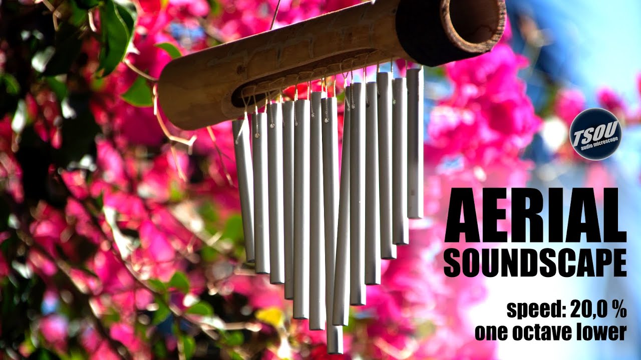 Slow motion WIND CHIMES sound _ Speed 20 _ AUDIO MICROSCOPE YouTube