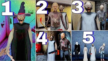 Granny 1 2 3 4 5 No Shooting Enemy Full Gameplay