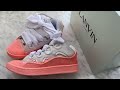 LANVIN LEATHER CURB SNEAKERS PINK WHITE REVIEW From Supkicks