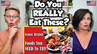 American Couple Reacts: Iconic British Foods You MUST Try Before You Die! FIRST TIME REACTION!