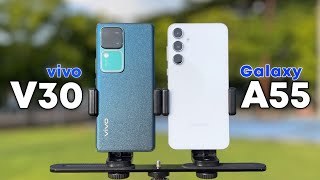 Mending Samsung ya⁉️🤔 Tes Kamera vivo V30 vs Samsung Galaxy A55
