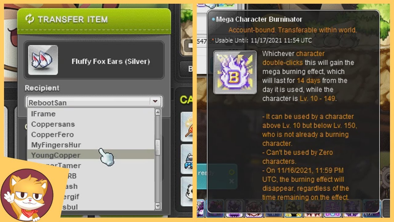 Cash Shop Transfer Event And Burning Update! | MapleStory | GMS |