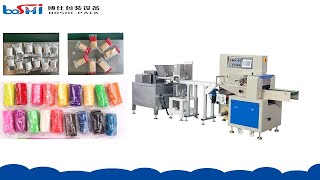 Boshi pack CE automatic color mud sugar fondant light mud extruding packing machine