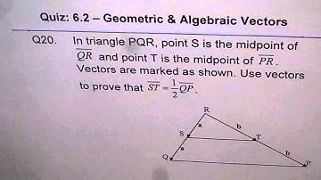 Line Joining Midpoints is Half the length and is parallel Part of Mid-Point Theorem
