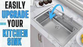 Kitchen Sink Install  Double Sink to Single Drain