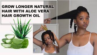 GROW LONGER HAIR WITH ALOE VERA HAIR GROWTH OIL (In IsiZulu) #STAYHOME | South African YouTuber