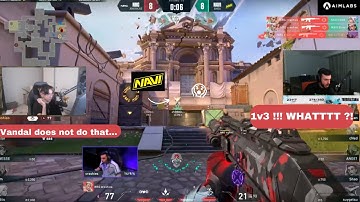 Sen Tarik and Tenz react to NRG Crashies INSANE 1v3 clutch vs NAVI