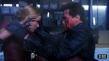 T-850 vs T-X (Bathroom Fight) | Terminator 3 [Open Matte 1.78:1]