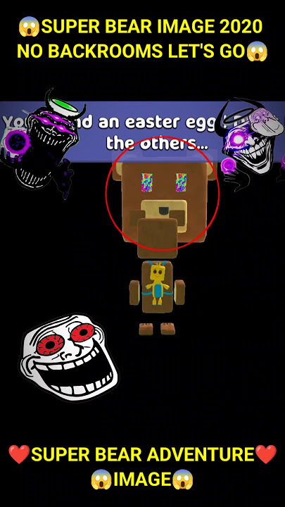 Super Bear Adventure Image 2020 No backrooms Let's Go😱#shorts