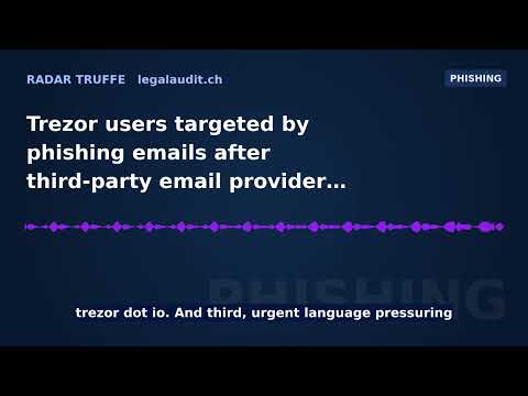 Trezor users targeted by phishing emails after third-party email provider breach