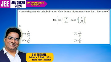 Considering only the principal values of the inverse trigonometric functions, the value of  tan ( s