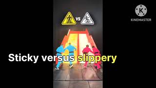 '' Mr beast ''Slippery vs Sticky Stairs