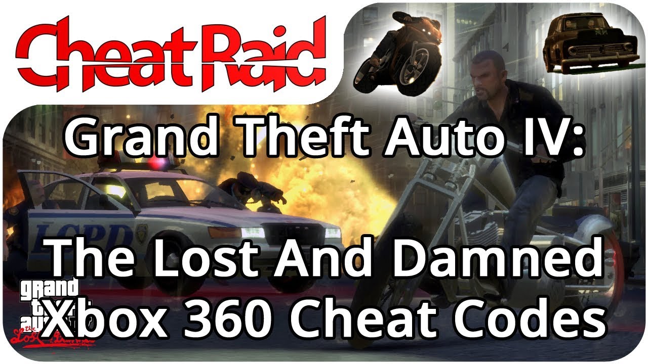 Krachtig herhaling bewijs Grand Theft Auto IV: The Lost And Damned Cheat Codes | Xbox 360 - YouTube