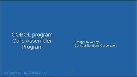 MVS Tk4 - COBOL program calling an Assembler program