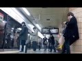 Seoul subway, crazy announcer music, emergency kit, public toilet