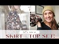 part 1 | LET'S SEW A TWO-PIECE SET! | a tiered midi skirt for all seasons