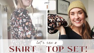 part 1 | LET'S SEW A TWO-PIECE SET! | a tiered midi skirt for all seasons by Rachel 3,674 views 1 year ago 16 minutes