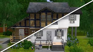 Using only the base game to renovate this weird house