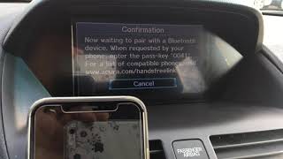 How To Set Up Bluetooth On 2007-2013 Acura MDX