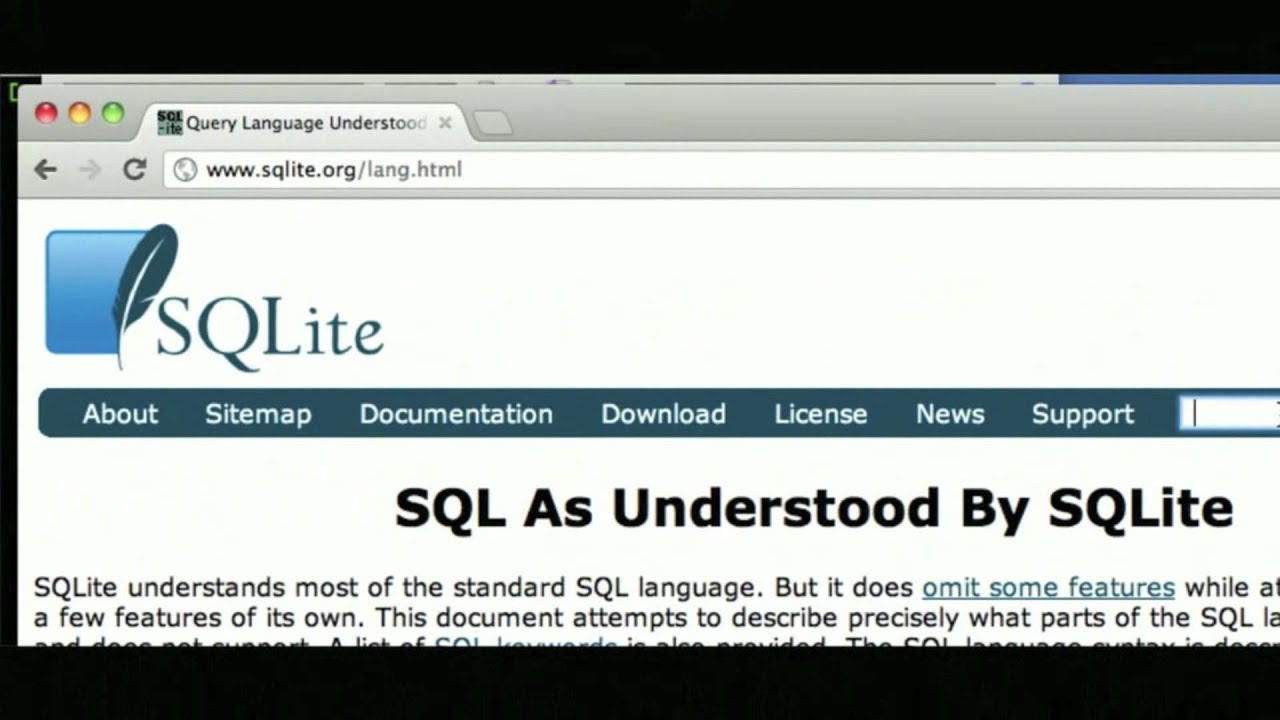 #01 SQLite入門 - YouTube