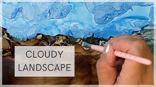 How to Make a Landscape Painting with Alcohol Inks