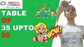 Table Of 35 Upto 20 By Jiya Gupta Study Abcaus