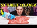 Using 3 toilet cleaner to bleach dye clothes