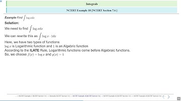 Integrals NCERT Section 7.6 Part 15 #SATHEE_ENGG #swayamprabha #engineeringexams