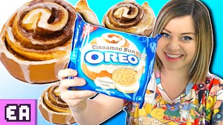 CINNAMON BUN OREOS TASTE TEST!!