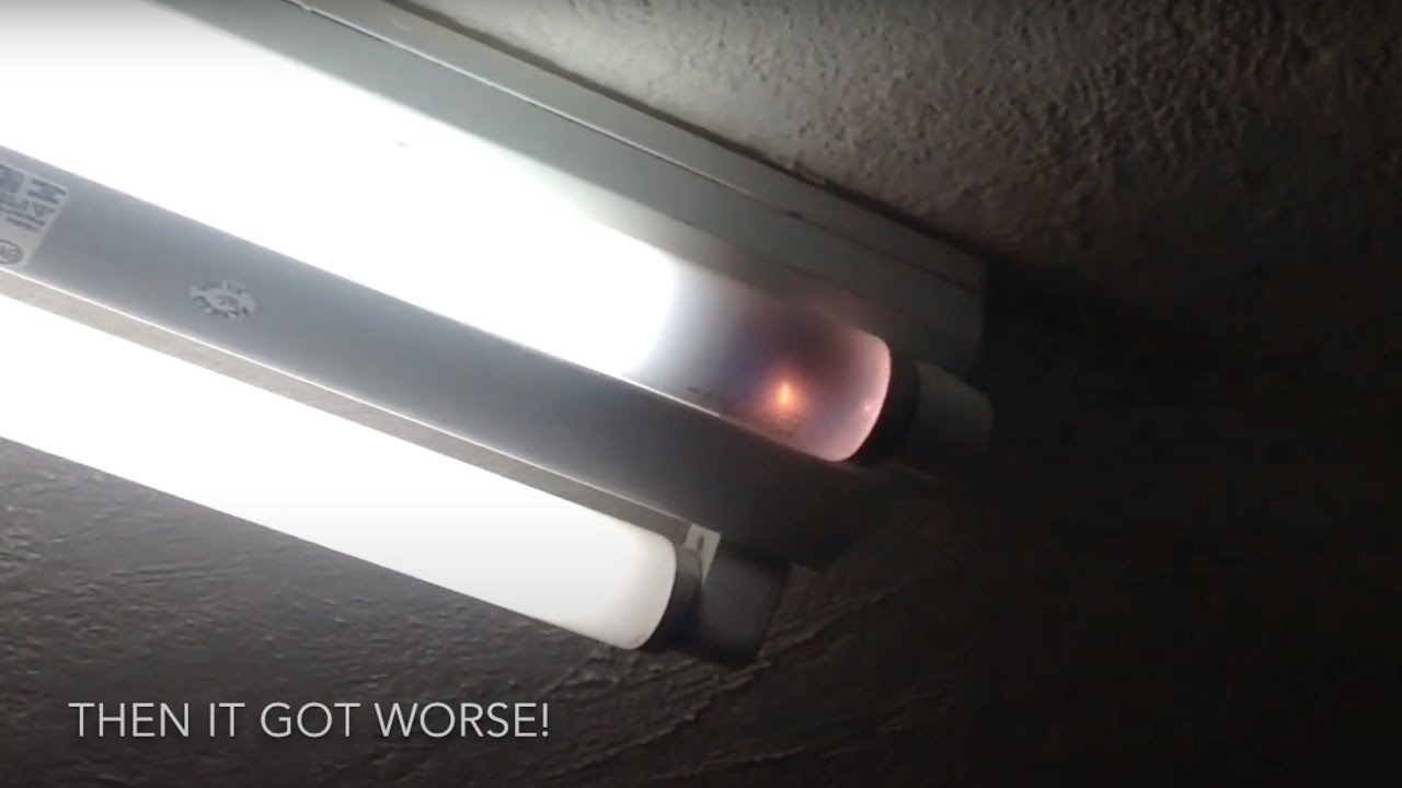 the death of a fluorescent lamp YouTube